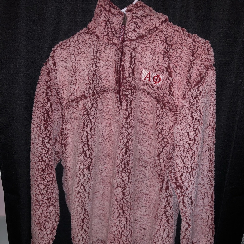 Alpha Phi Sherpa quarter zip
